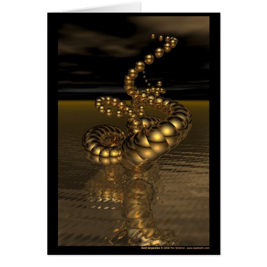 Gold Serpentine Cards (Front)