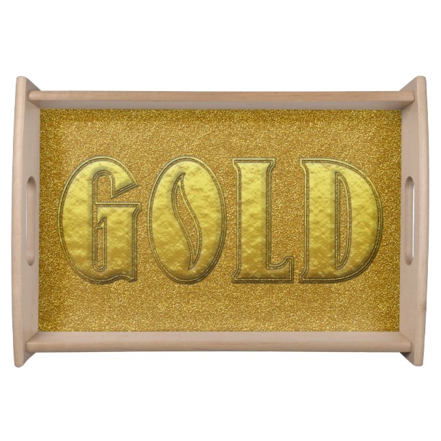 Gold Serving Tray (Front)