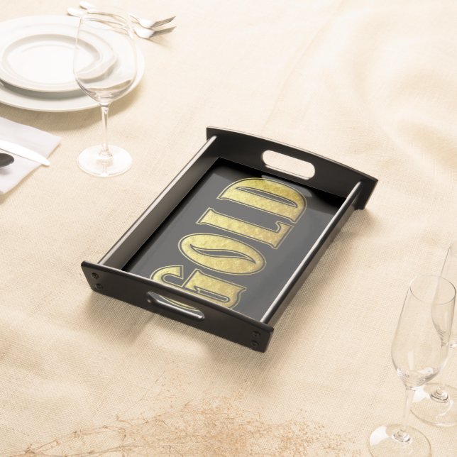 Gold Serving Tray (Front)