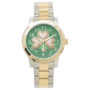 Gold Shamrock Watch