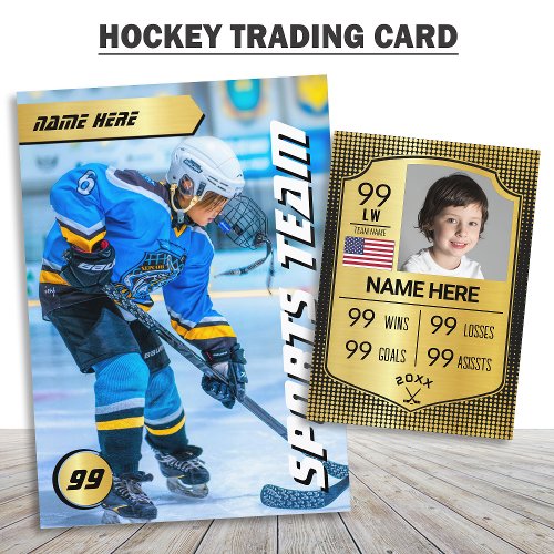 Gold Shield Hockey Trading Card Hockey Player Card