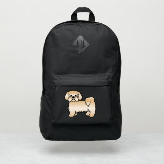 Gold Shih Tzu Cute Cartoon Dog Illustration Port Authority® Backpack