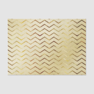 Gold Shimmer Chevron on Gold Tissue Paper