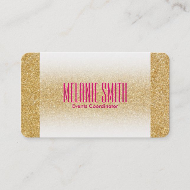 Gold Shimmer | Fade Business Card (Front)