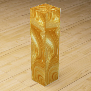Gold shimmer-look wine box