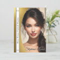 Gold Shimmer Pageant Sash Autograph Card | Zazzle