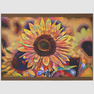 Gold Shine Sunflower Elegant Collection Tissue Paper