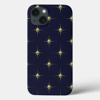 Gold Shining Night Stars I-Phone Case