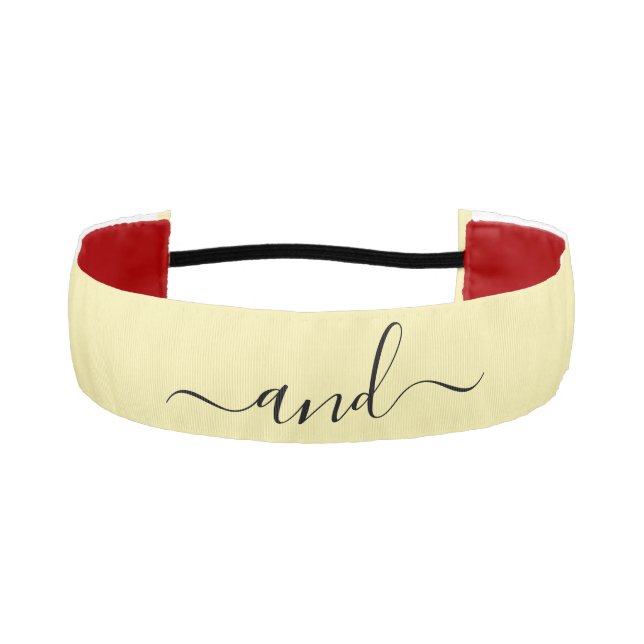 Gold shiny Christmas stars, paws on gold & black Athletic Headband (Front)