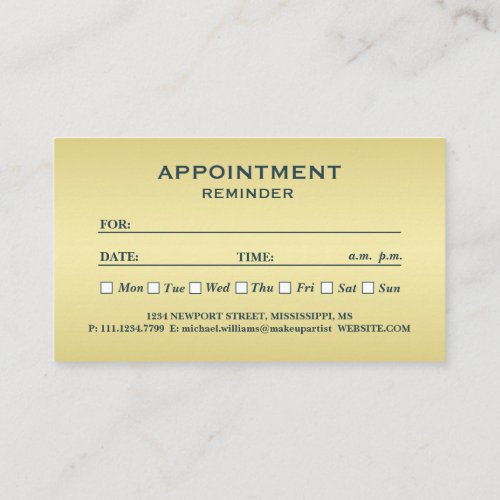  Gold Shiny Dog Paw on black Pet Grooming Service  Appointment Card