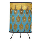 Gold Shiny Princess Mermaid Glitter Scales Tripod Lamp (Front)