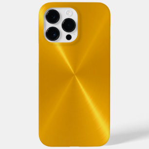 Gold Shiny Stainless Steel Metal Case-Mate iPhone 14 Pro Max Case