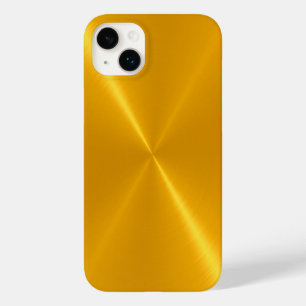 Gold Shiny Stainless Steel Metal Case-Mate iPhone 14 Plus Case