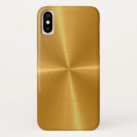 Gold Shiny Stainless Steel Metal Iphone X Case at Zazzle