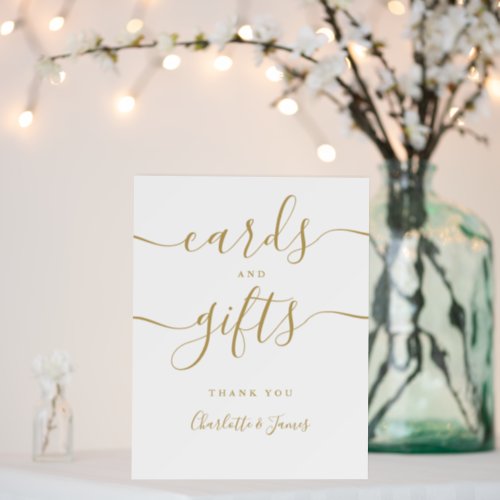Gold Signature Script Cards And Gifts Sign