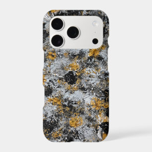 Gold, silver and black - handmade artwork iPhone 17 pro case