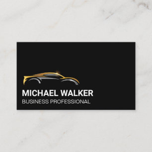 Gold Silver Auto Logo Business Card
