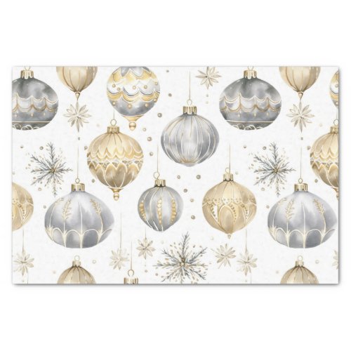 Gold Silver Black Christmas Vintage Ornaments Tissue Paper