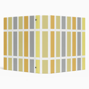 Gold Silver Bronze Metal Hues 3 Ring Binder