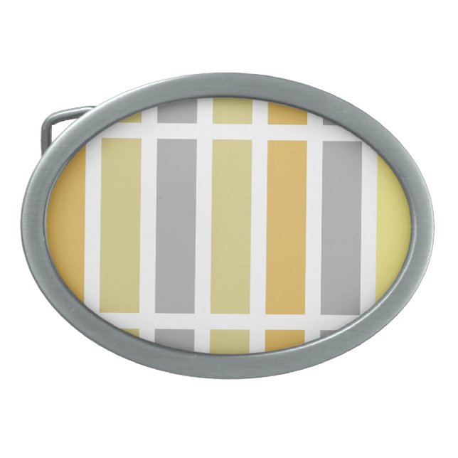 Gold Silver Bronze Metal Hues Belt Buckle (Front)