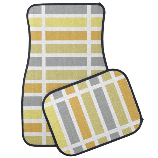 Gold Silver Bronze Metal Hues Car Floor Mat (Set)