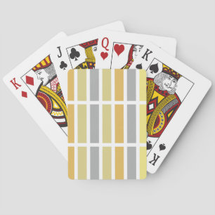 Gold Silver Bronze Metal Hues Poker Cards
