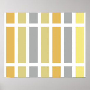 Gold Silver Bronze Metal Hues Poster