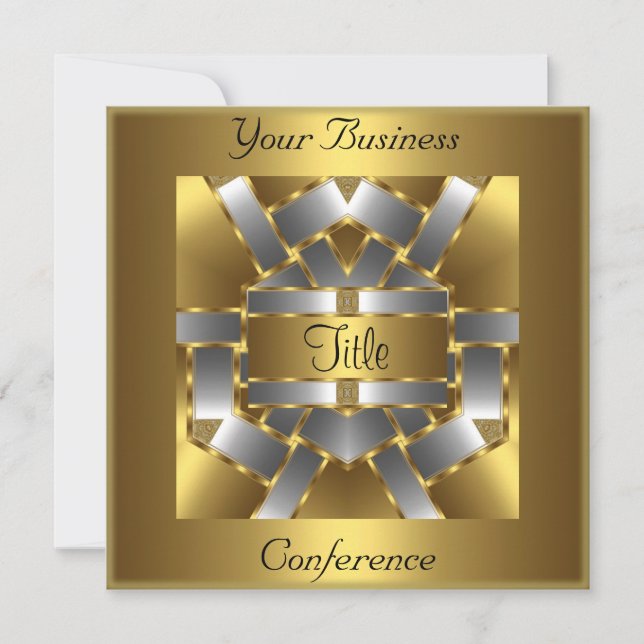 Gold Silver Conference Corporate Invitation (Front)