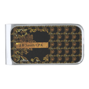 Gold Silver Finish Money Clip