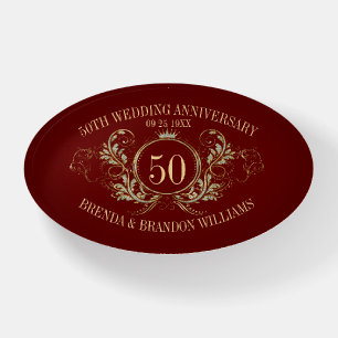 Gold & Silver Frame with a Crown Paperweight