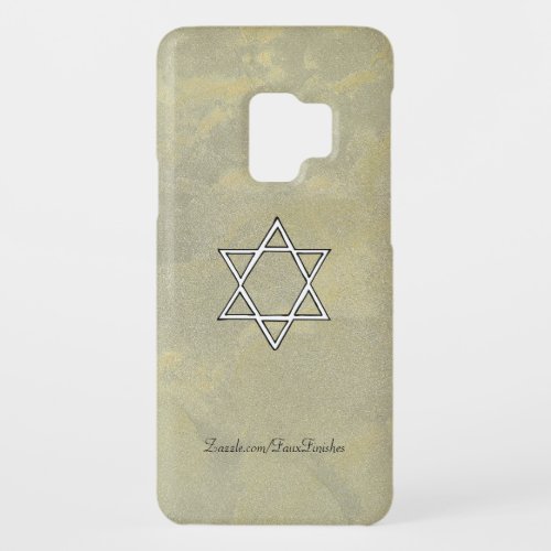 Gold Silver Metallic Plaster Star Of David Case_Mate Samsung Galaxy S9 Case