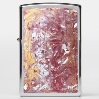 Gold, Silver, Red, Rose Gold, Marble Artwork Zippo Lighter