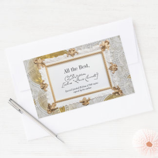 Gold & Silver Signature Author BookPlate Template