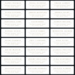 Gold Simple elegant wedding guest address label<br><div class="desc">Minimalist wedding guess address label features Modern stylish serif font name and address in gold color,  simple and elegant. Great for formal modern wedding.
See all the matching pieces in collection</div>