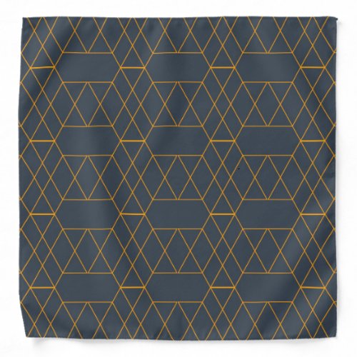 Gold simple modern cool trendy lines geometric bandana