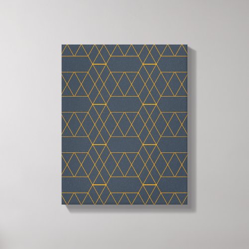 Gold simple modern cool trendy lines geometric canvas print
