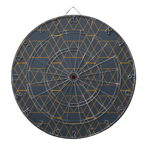 Gold simple modern cool trendy lines geometric dart board