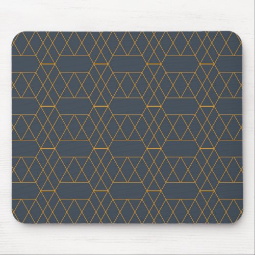 Gold simple modern cool trendy lines geometric mouse pad