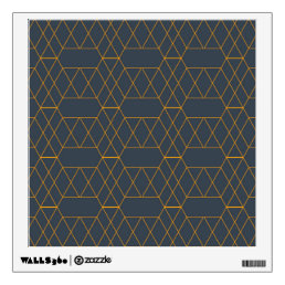 Gold, simple, modern, cool, trendy lines geometric wall decal