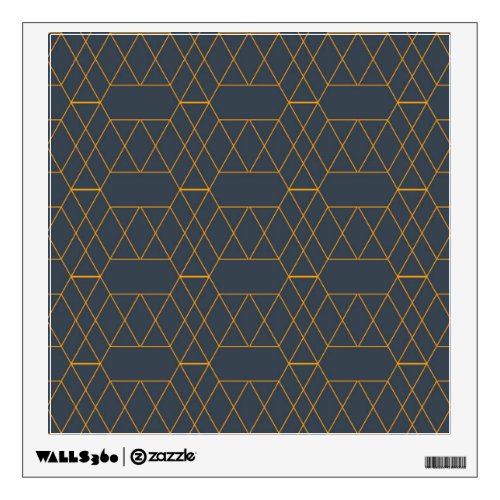 Gold simple modern cool trendy lines geometric wall decal