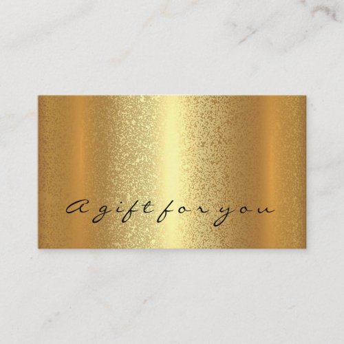 Gold Simply Gift Certificate Makeup Beauty VIP LUX