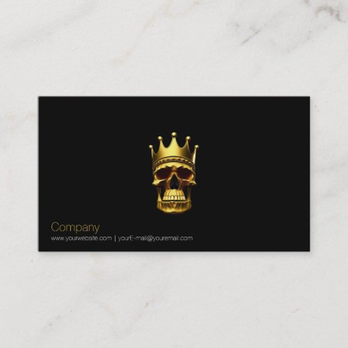 Gold Skull Business Card