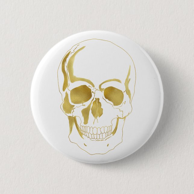 Gold Skull Button (Front)
