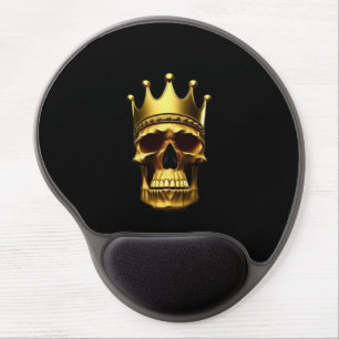 Gold Skull Gel Mouse Pad
