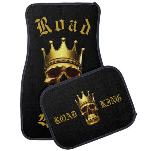 Gold Skull Set of Car Mats