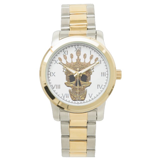 Gold Skull Watch (Front)