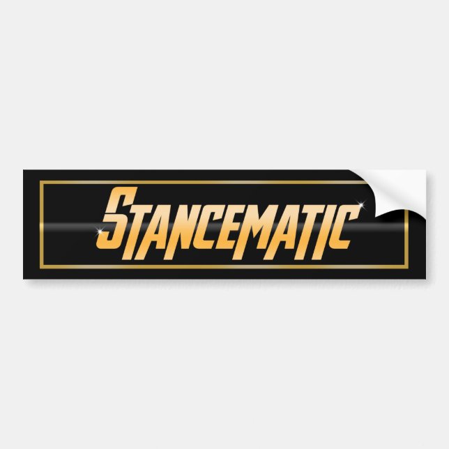GOLD SLAP BUMPER STICKER (Front)