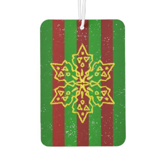 Gold Snowflake Air Freshener