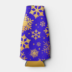 Gold Snowflake Elegance – Holiday Beverage Cooler