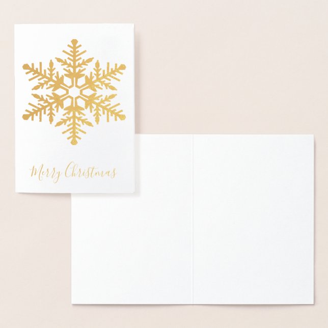 Gold Snowflake Foil Card (Display)